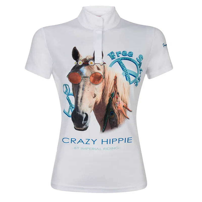 Imperial Riding Kids Hippie Horse Competition Shirt - White